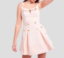 Elisabetta Franchi - VESTIDO ROSADO DE CINTAS BA7