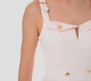Elisabetta Franchi - VESTIDO ROSADO DE CINTAS BA7