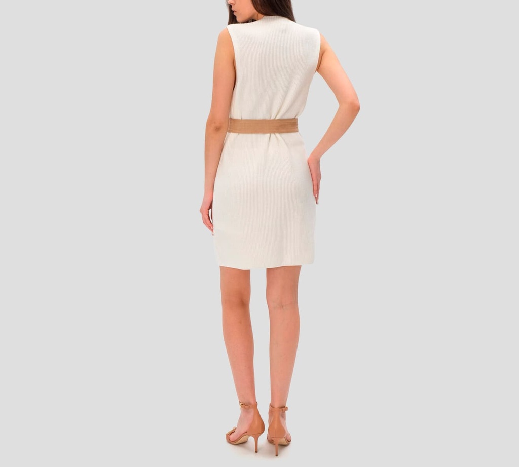 Elisabetta Franchi - VESTIDO TEJIDO CON CINTURON