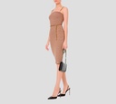 Elisabetta Franchi - VESTIDO ESTILO BAMBU CON CADENAS DORADAS