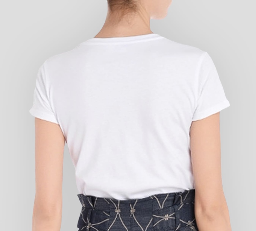 Elisabetta Franchi - FRANELA BLANCA CON PATRON DE LOGO