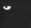 Chiara Ferragni - FRANELA MANGA CORTA NEGRA CON LOGO DE OJO Y ESTRELLA
