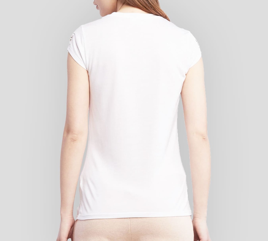 Elisabetta Franchi - FRANELA BLANCA CUELLO EN V