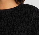 Elisabetta Franchi - FRANELA NEGRA CON PATRON DE LOGO