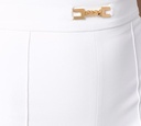 Elisabetta Franchi - PANTALON BLANCO BOTA ANCHA