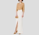 Elisabetta Franchi - PULL OVER CAMEL CUELLO EN V