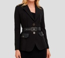 Elisabetta Franchi - BLAZER BASICO CON CINTURON