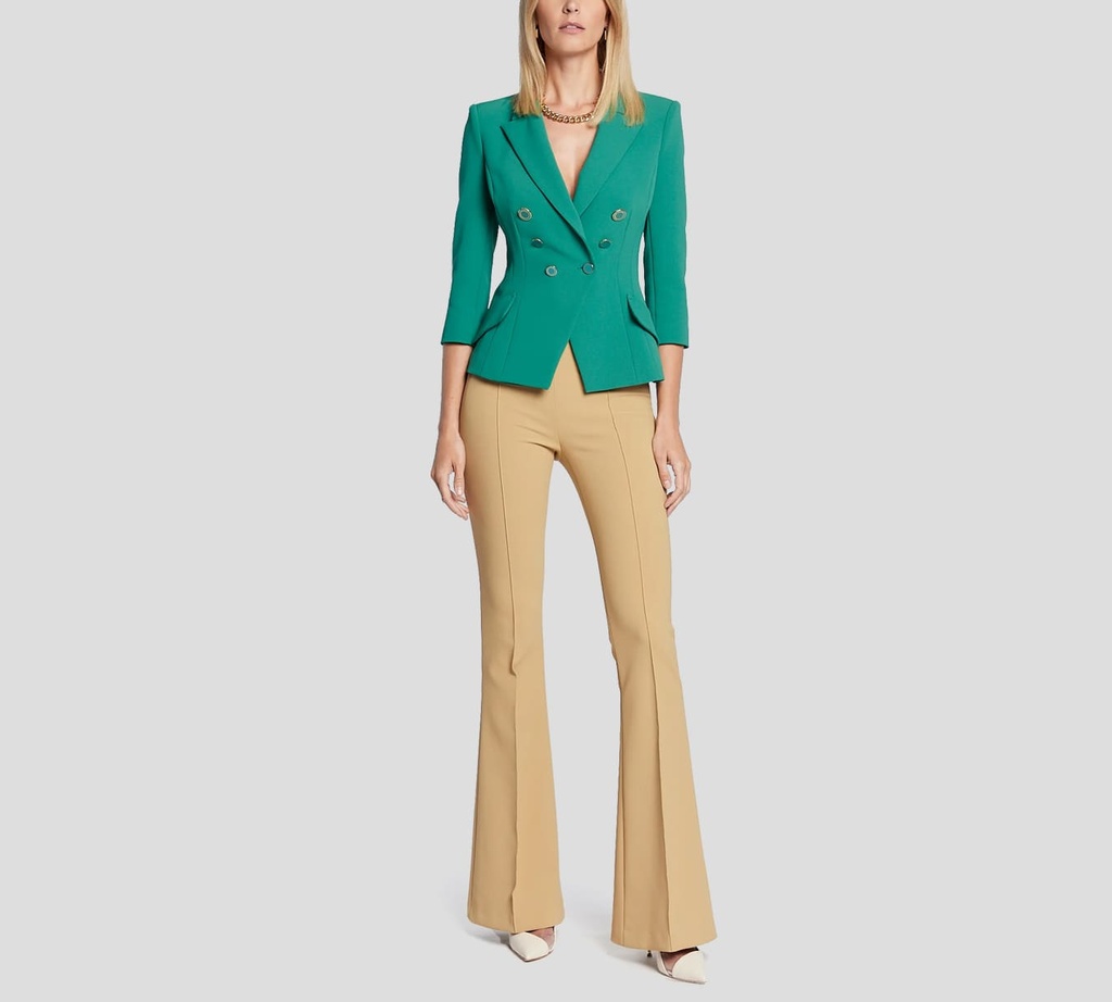Elisabetta Franchi - BLAZER VERDE CON BOTONES VERDES