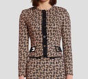 Elisabetta Franchi - BLAZER CON PATRON DE LOGO 1