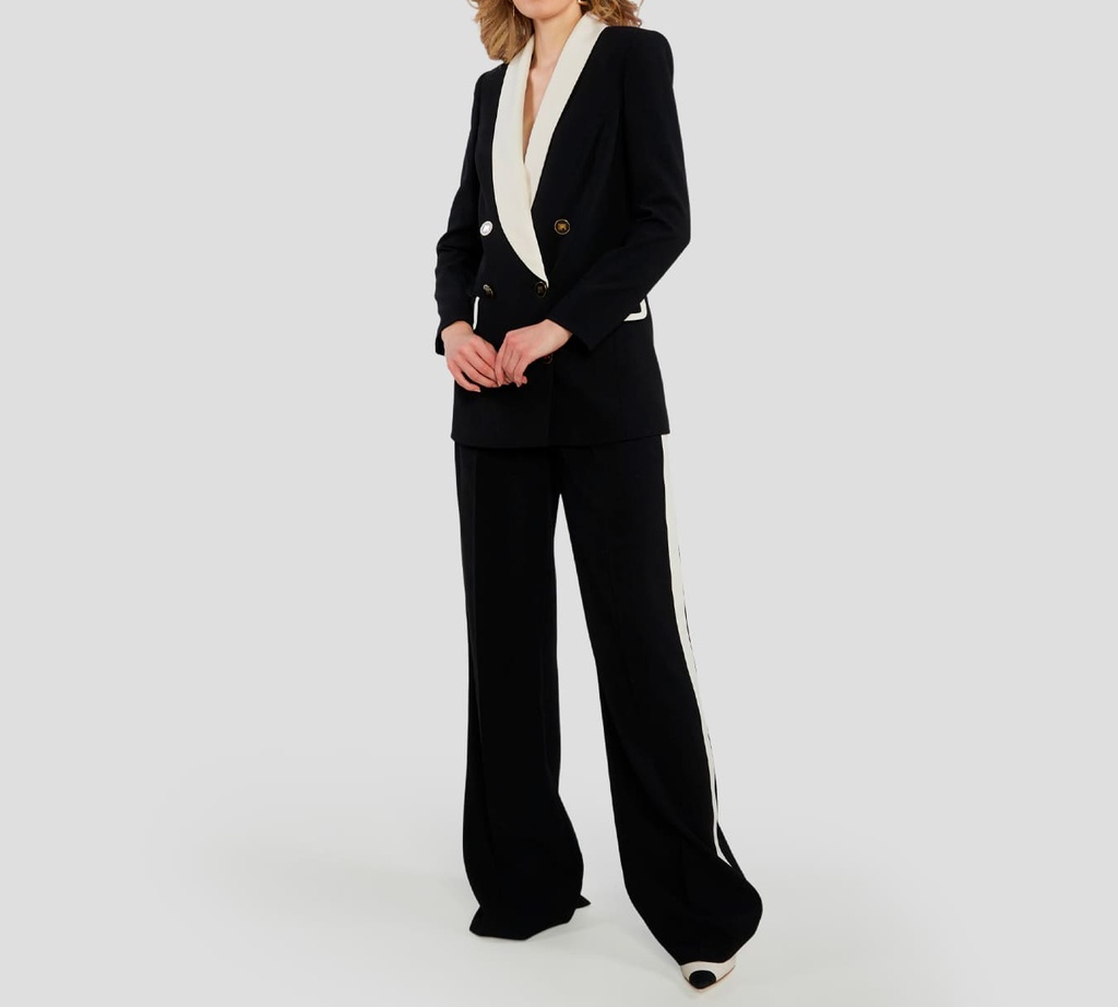 Elisabetta Franchi - BLAZER VERDE CON BOTONES VERDES/DORADO