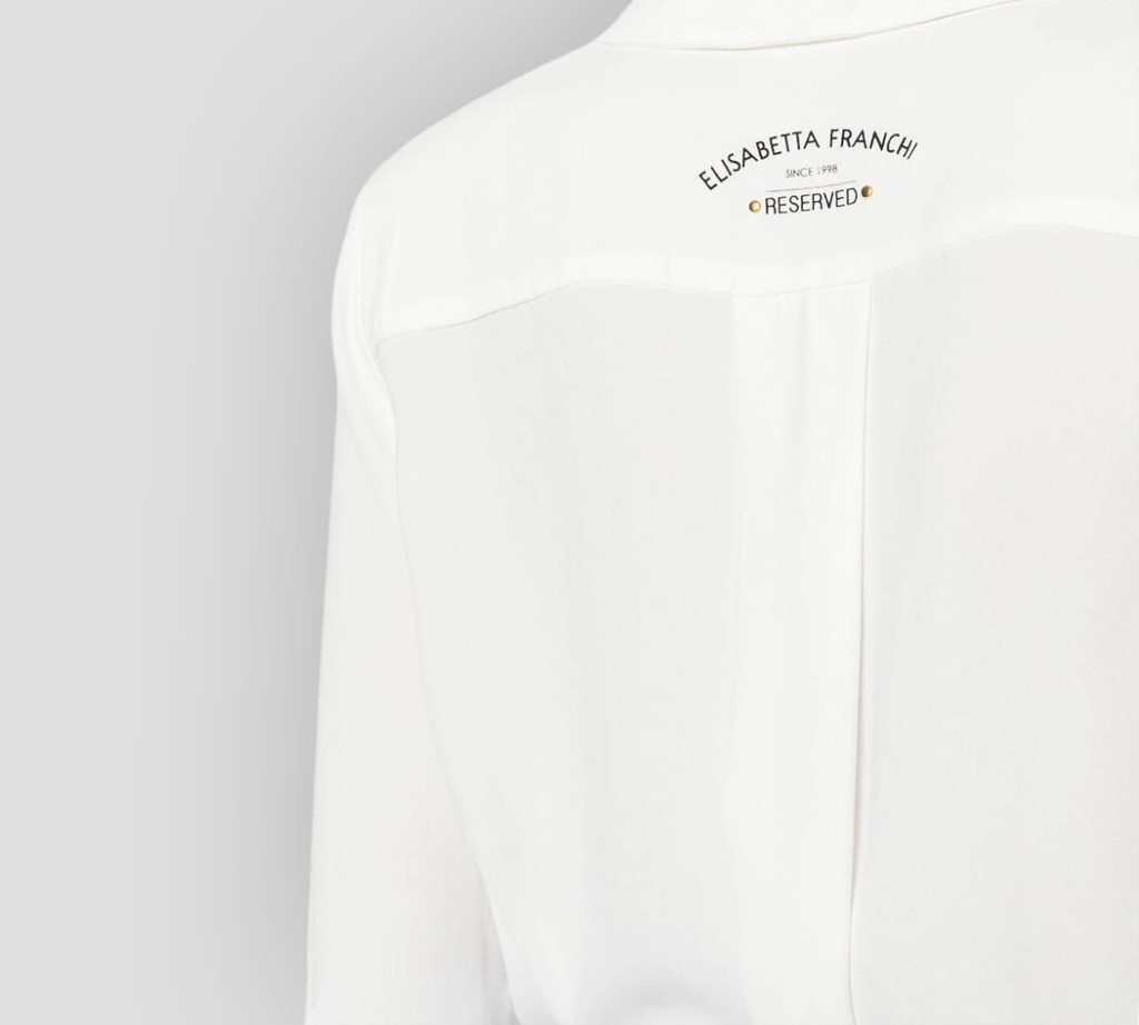 Elisabetta Franchi - BLUSA BLANCA BASICA