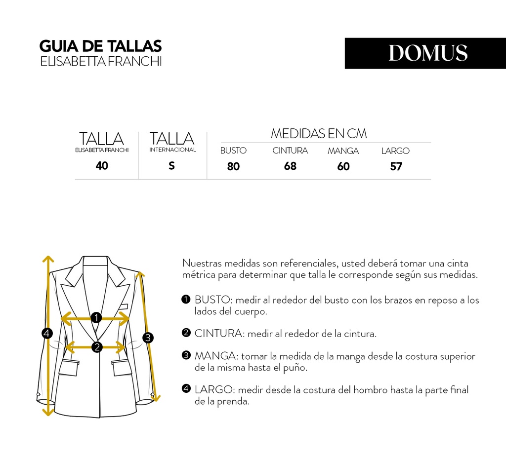 Elisabetta Franchi - CHAQUETA DE SATIN Y BOTONES DORADOS