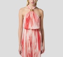 Elisabetta Franchi - VESTIDO DE VISCOSA CON ESTAMPADO DE TUL
