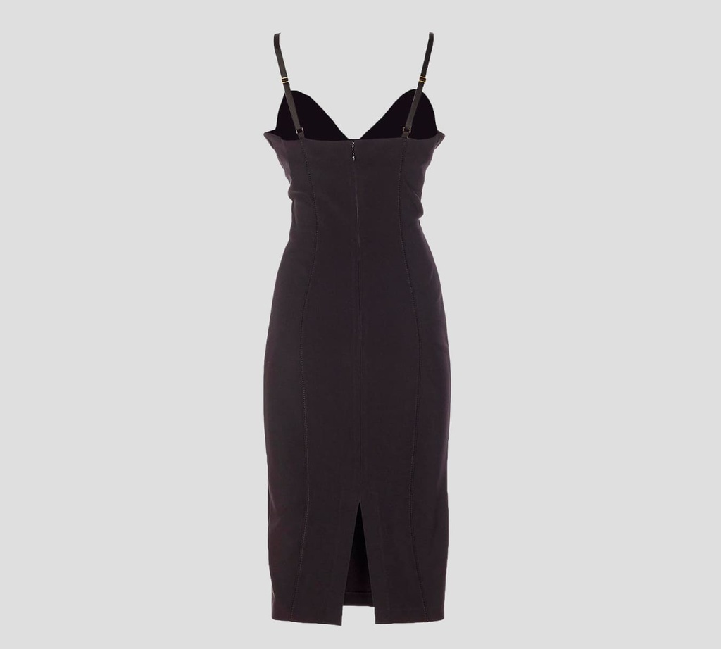 Elisabetta Franchi - VESTIDO NEGRO CON CIERRE