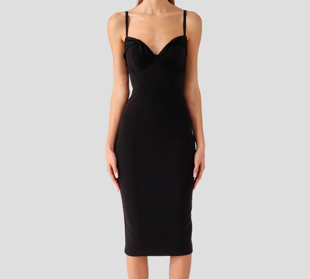 Elisabetta Franchi - VESTIDO NEGRO CON CIERRE