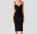 Elisabetta Franchi - VESTIDO NEGRO CON CIERRE
