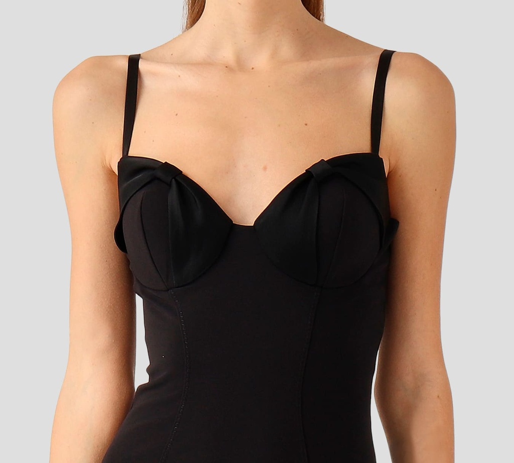 Elisabetta Franchi - VESTIDO NEGRO CON CIERRE