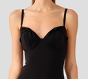 Elisabetta Franchi - VESTIDO NEGRO CON CIERRE