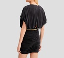 Elisabetta Franchi - VESTIDO NEGRO CON CADENA DORADA Y SOSTEN DE ENCAJE