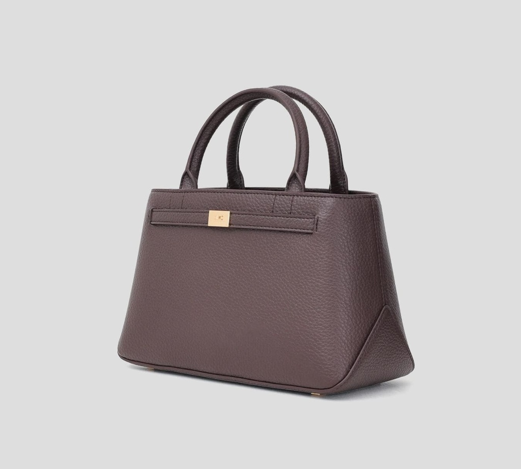 CARTERA DE MANO CON HEBILLA PEQUEÑA Y TIRA LARGA REMOVIBLE