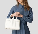 Elisabetta Franchi - CARTERA MEDIANA EN CUERO SINTÉTICO CON LOGO EN RELIEVE