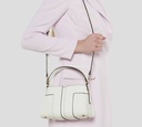 Elisabetta Franchi - CARTERA PEQUEÑA EN CUERO SINTÉTICO CON LOGO EN RELIEVE Y TIRA REMOVIBLE