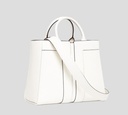 Elisabetta Franchi - CARTERA BLANCO HUESO CON BORDES MARRONES