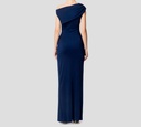 Elisabetta Franchi - VESTIDO AZUL REY CON BROCHE DORADO