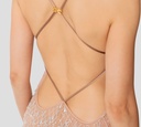 Elisabetta Franchi - VESTIDO ROSADO CON BISUTERIA