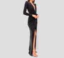 Elisabetta Franchi - VESTIDO DE TERCIOPELO NEGRO