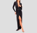 Elisabetta Franchi - VESTIDO DE TERCIOPELO NEGRO