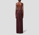 Elisabetta Franchi - VESTIDO DE GALA CON ESPALDA DESCUBIERTA Y CUELLO ALTO