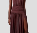 Elisabetta Franchi - VESTIDO DE GALA CON ESPALDA DESCUBIERTA Y CUELLO ALTO