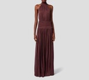 Elisabetta Franchi - VESTIDO DE GALA CON ESPALDA DESCUBIERTA Y CUELLO ALTO