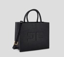 Elisabetta Franchi - CARTERA MEDIANA CON TIRA REMOVIBLE Y COSTURAS CONTRASTANTES