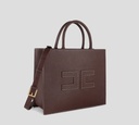 Elisabetta Franchi - CARTERA MEDIANA CON TIRA REMOVIBLE Y COSTURAS CONTRASTANTES