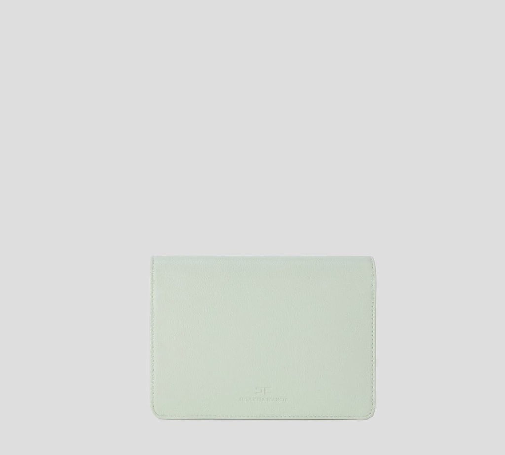 Elisabetta Franchi - CARTERA DE MANO VERDE ACQUA CON PASADOR