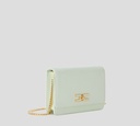 Elisabetta Franchi - CARTERA DE MANO VERDE ACQUA CON PASADOR