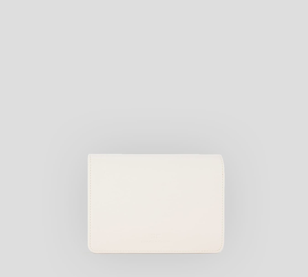 Elisabetta Franchi - CARTERA DE MANO BLANCO PERLA CON PASADOR