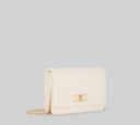 Elisabetta Franchi - CARTERA DE MANO BLANCO PERLA CON PASADOR
