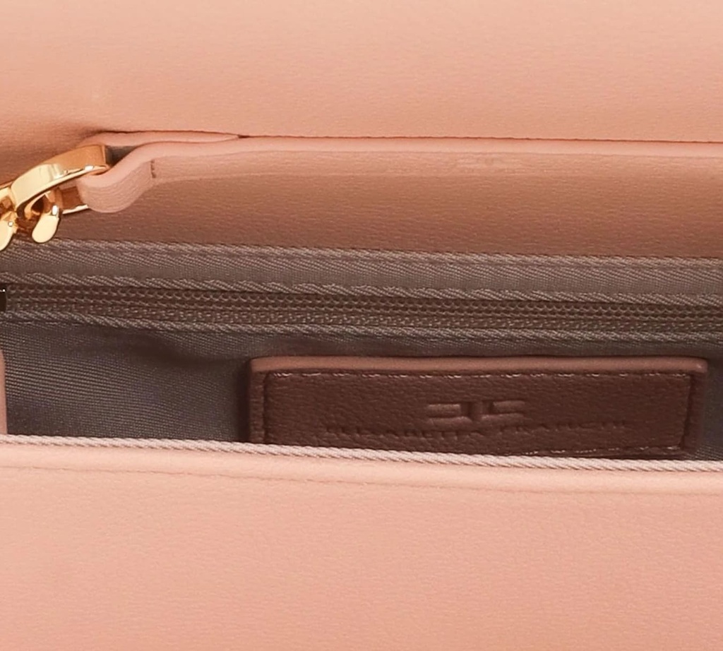 Elisabetta Franchi - CARTERA DE MANO ROSADA CON PASADOR