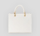 Elisabetta Franchi - CARTERA BLANCA TEXTURIZADA