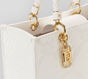 Elisabetta Franchi - CARTERA BLANCA TEXTURIZADA