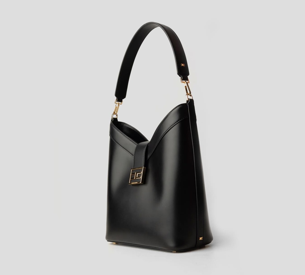 Elisabetta Franchi - CARTERA NEGRA DE ASA GRANDE