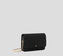 Elisabetta Franchi - CARTERA BANDOLERO DE RASO CON PATRÓN BORDADO