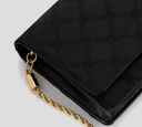Elisabetta Franchi - CARTERA BANDOLERO DE RASO CON PATRÓN BORDADO
