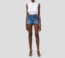 Elisabetta Franchi - TOP BLANCO CON PLIEGUES