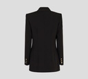 Elisabetta Franchi - BLAZER NEGRO CON COSTURA BLANCA EN SOLAPA