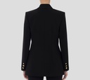 Elisabetta Franchi - BLAZER NEGRO CON COSTURA BLANCA EN SOLAPA
