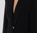 Elisabetta Franchi - BLAZER NEGRO CON COSTURA BLANCA EN SOLAPA